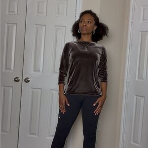 Soft Velvet Brown Top